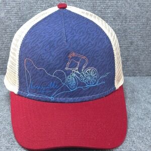 Duck Co Kernville California Hat Cap Snapback Mens Blue MTB Bike Outdoor Trail